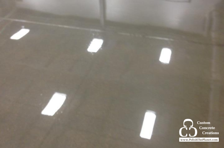 Polished concrete in commercial kitchens