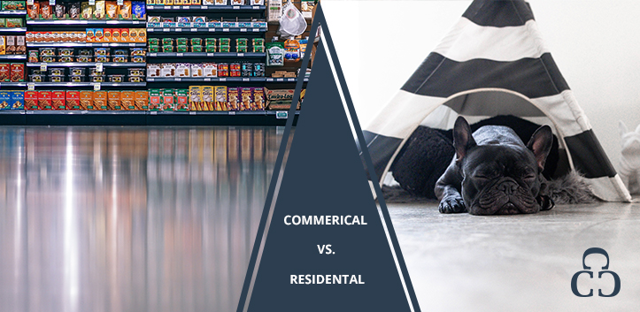 How commercial custom concrete is different from residential properties